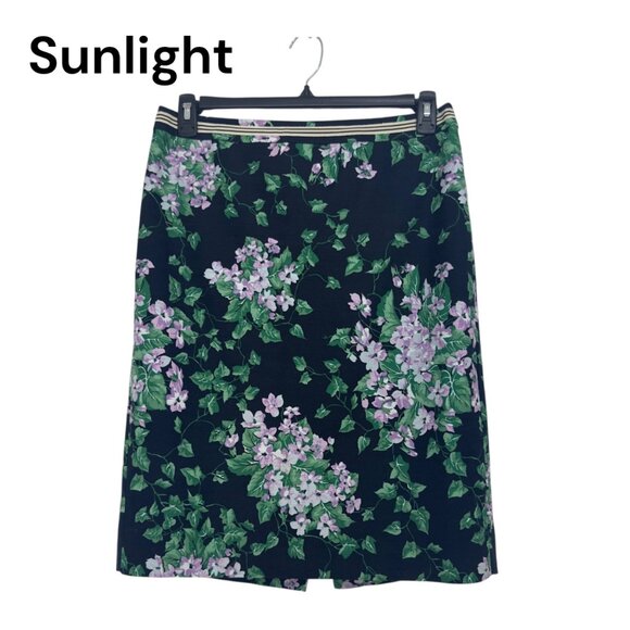 Talbots The Oprah Magazine Collection Floral Print Skirt SZ10 Business Casual - Picture 1 of 12